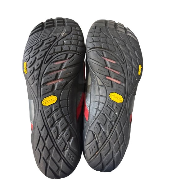 Merrell Womens Barefoot Shoes Size 8 Red & Gray Vibram Sole Strap - Picture 6 of 7